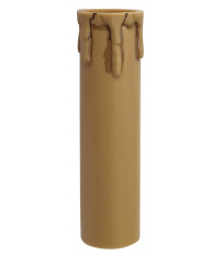 FUNDA GOTAS C/PATINA E14 10cm BEIGE