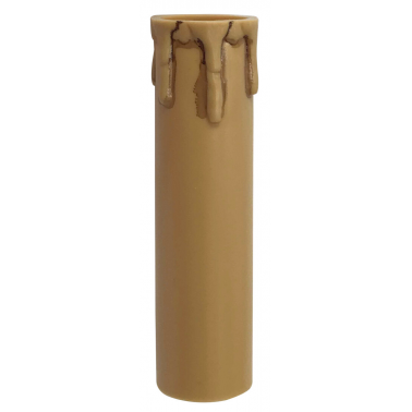 FUNDA GOTAS C/PATINA E14 10cm BEIGE
