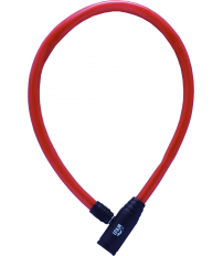CANDADO BICI 300R\50 CABLE JUNIOR ROJO