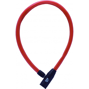 CANDADO BICI 300R\50 CABLE JUNIOR ROJO