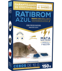 RATICIDA CEBO FRESCO RATIBROM  AZUL150GR