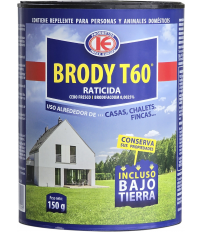 RATICIDA CEBO FRESCO BRODY T60 150GR