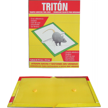 TRAMPA ADH.P/RATAS TRITON 24,5X18,5 2PZ