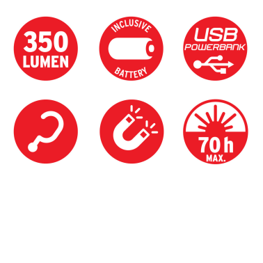 1171540 LINTERNA LED OLI 0300 A IP44 CON CARGA USB BRENNENSTUHL