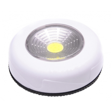 203005000 BL PUSHLIGHT REDONDO BLANCO LED COB 3xAAA 80lm GSC