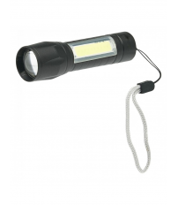 D89R LINTERNA LED+COB MINI RECARGABLE 1W 120lm NEGRA VELAMP