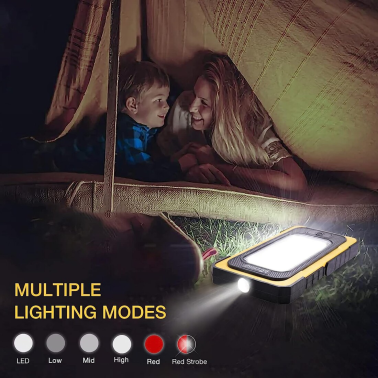 2423310 LINTERNA SOLAR LED RECARGABLE 10+5W 6500K 800Lm