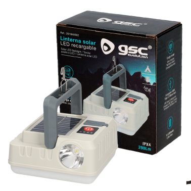 201840002 LINTERNA SOLAR LED RECARGABLE 290LM GSC