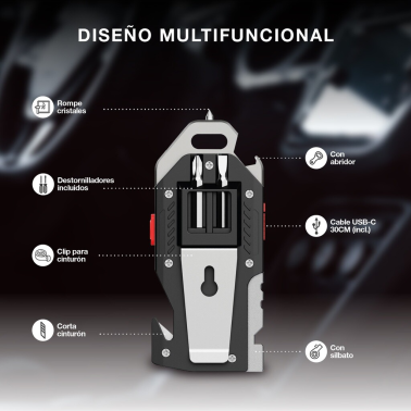 201825025 LINTERNA LED COB DE SEGURIDAD 10W GSC