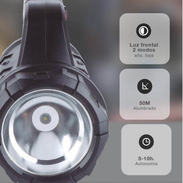 201800016 LINTERNA MULTIUSOS 10W CON CAJA DE HERRAMIENTAS GSC