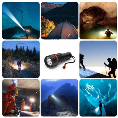 IRUB2LED LINTERNA LED DE GOMA 2xLR20