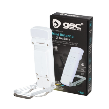 201800013 LINTERNA LECTURA AJUSTABLE CON PINZA 0,6W GSC