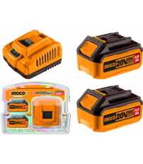 KIT CARGADOR+2 BATERIAS 20V 4AH