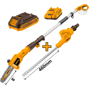 MOTOSIERRA + SETOS PERTIGA 20V 1B 2AH