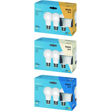 BOMBILLA LED STD 7W E27 810LM 6500K 2+1