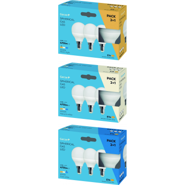 BOMBILLA LED ESF 4,2W E14 470LM 6500K2+1