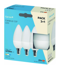 BOMBILLA LED VELA 5,5W E14 470L 4000K2+1