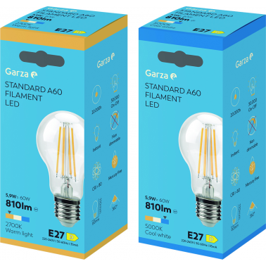 BOMBILLA LED FIL STD 5,9W E27 810 2700K