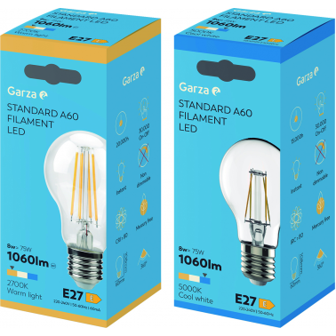 BOMBILLA LED FIL STD 7,8W E27 1060 5000K