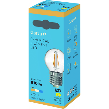 BOMBILLA LED FIL ESF 5,9W E27 810L 2700K