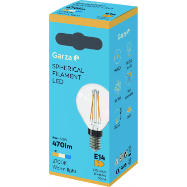 BOMBILLA LED FIL ESF 4W E14 470LM 2700K