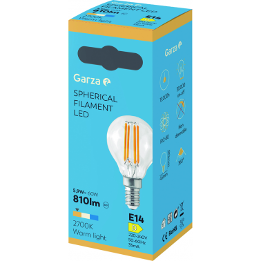 BOMBILLA LED FIL ESF 6W E14 810LM 2700K