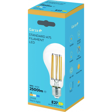 BOMBILLA LED FIL STD 18WE27 2500LM 2700K