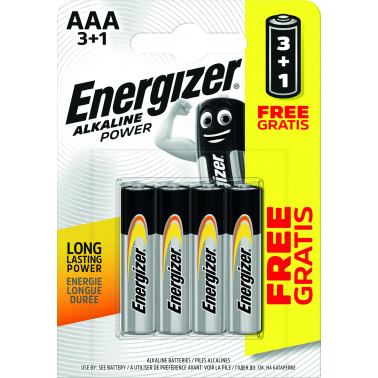PILA ALCALINA POWER LR03 AAA BP4 3+1