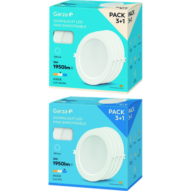 DOWNLIGHT CIRCÃ220 18W1950LM4000KBCO 3+1
