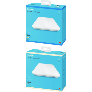 PLAFON LED CUAD Ã380MM 32W 2600LM 6500K