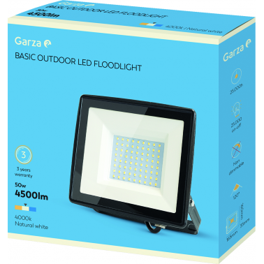 PROYECTOR LED NGR.50W 4500LUM.4000K IP65