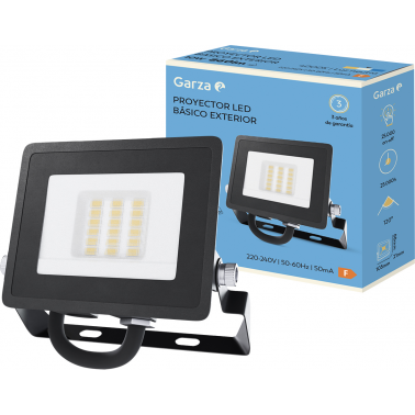 PROYECTOR LED NGR.10W 0860LUM.4000K IP65