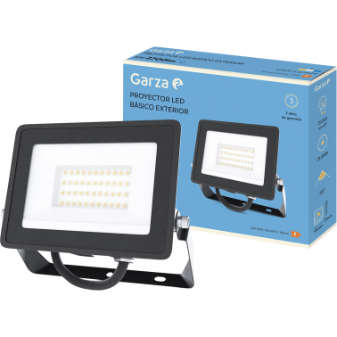PROYECTOR LED NGR.30W 2700LUM.4000K IP65