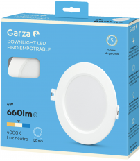 DOWNLIGHT CIRC Ã120 6W 660LM 4000K BL