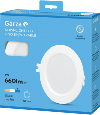 DOWNLIGHT CIRC Ã120 6W 660LM 6500K BL