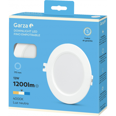 DOWNLIGHT CIRC Ã170 12W 1200LM 4000K BL