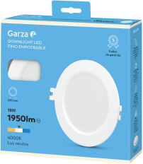 DOWNLIGHT CIRC Ã220 18W 1950LM 4000K BL