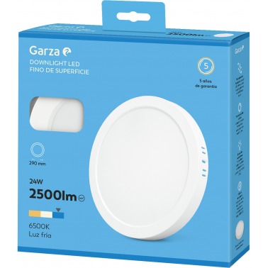 DOWNLIGHT CIRCSU Ã295 24W 2500LM6500K BL