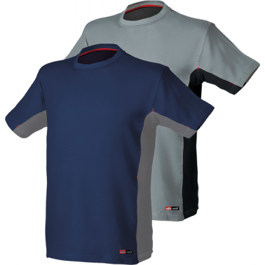 CAMISETA STRETCH AZUL/GRIS TALLA XL