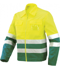 CAZADORA ALTA VISIBILIDAD VERDE/AMARILLO TALLA-XXL
