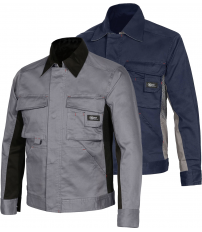CAZADORA STRETCH GRIS/NEGRO 8745B T-XXL
