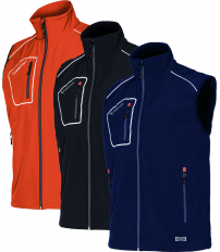 CHALECO SOFTSHELL SNAPPY AZUL 4509 T-L