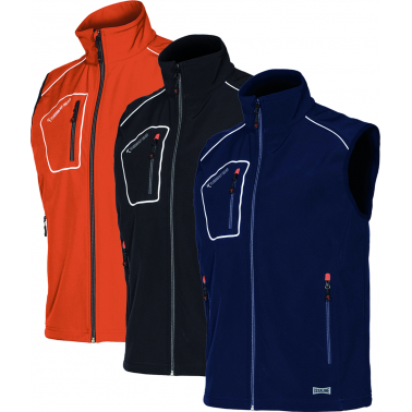 CHALECO SOFTSHELL SNAPPY AZUL 4509 T-XL