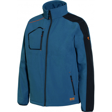 CAZADORA SOFTSHELL KIND AZUL 4508B T-XXL