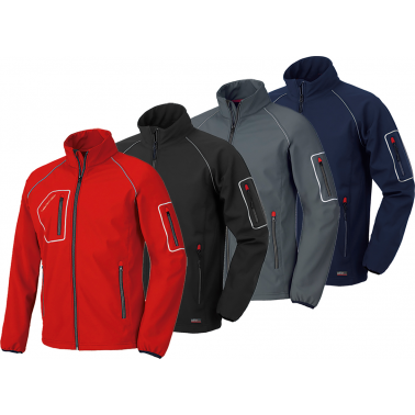 CAZADORA SOFTSHELL JUST ROJO 4515NB T-S