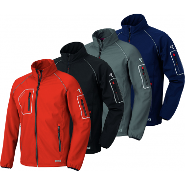 CAZADORA SOFTSHELL JUST ROJO 4515NB TXXL