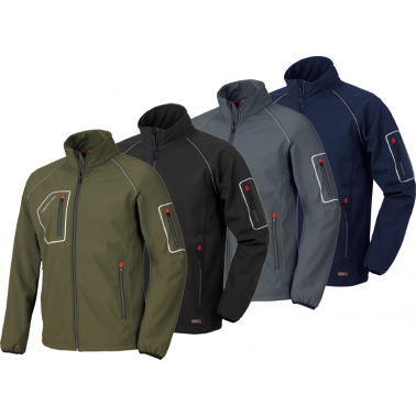 CAZADORA SOFTSHELL JUST NGR 4515NN T-XXL