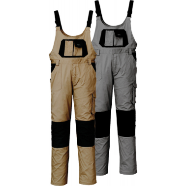PANTALON PETO STRET  STARTER GRI/NEG.8735C T-S