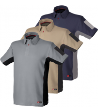 POLO STRETCH GRIS/NEGRO TALLA L