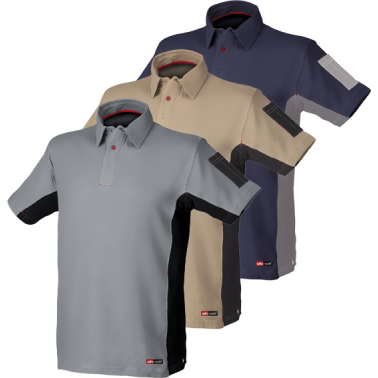 POLO STRETCH GRIS/NEGRO TALLA L
